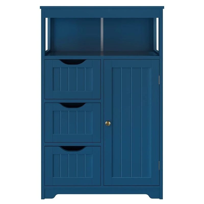 Wood Bathroom Floor Cabinet