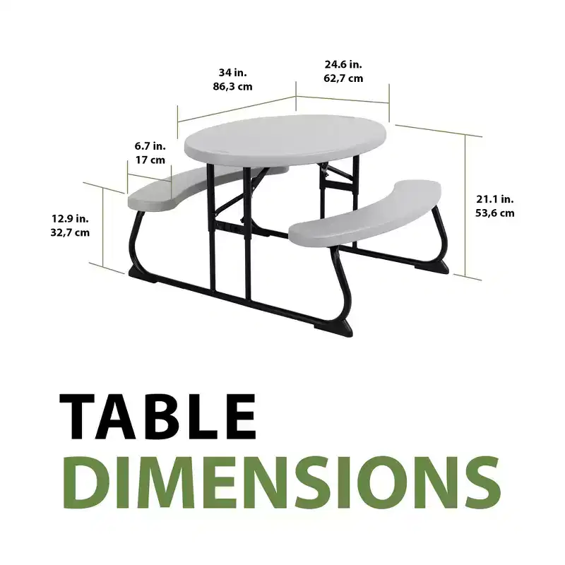 Lifetime Children's Picnic Table, Gray (60339)