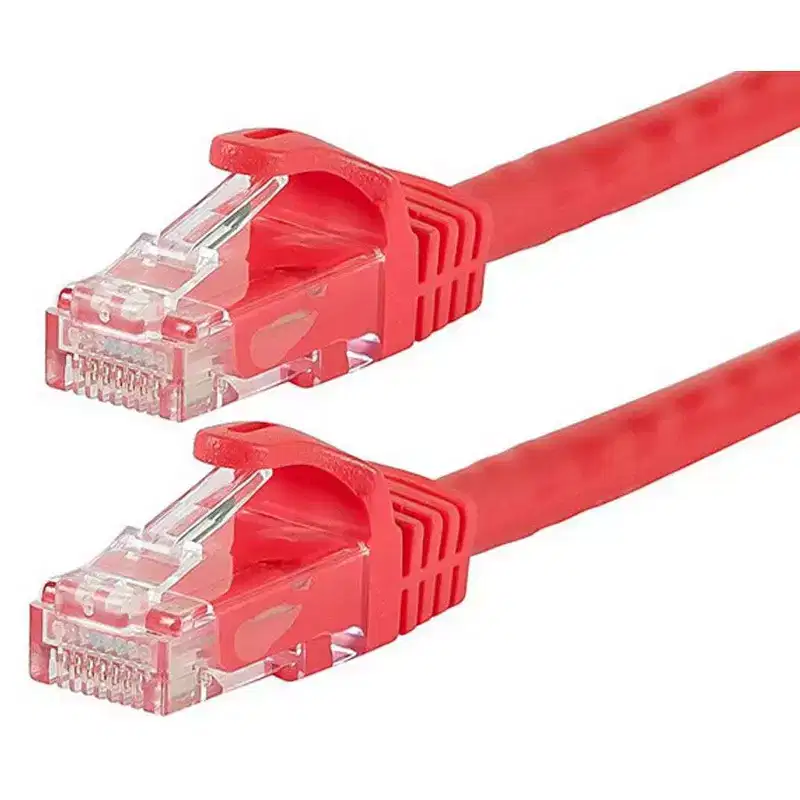 Monoprice Cat6 Ethernet Patch Cable - 3 Feet - Red | Network Internet Cord - RJ45, Stranded, 550Mhz, UTP, Pure Bare Copper Wire, 24AWG - Flexboot