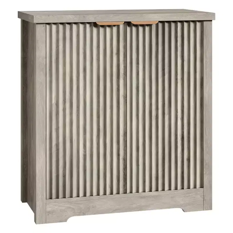Modern decorative sideboard storage cabinet with doors and shelves, suitable for living rooms, kitchens, dining areas, and hallways.