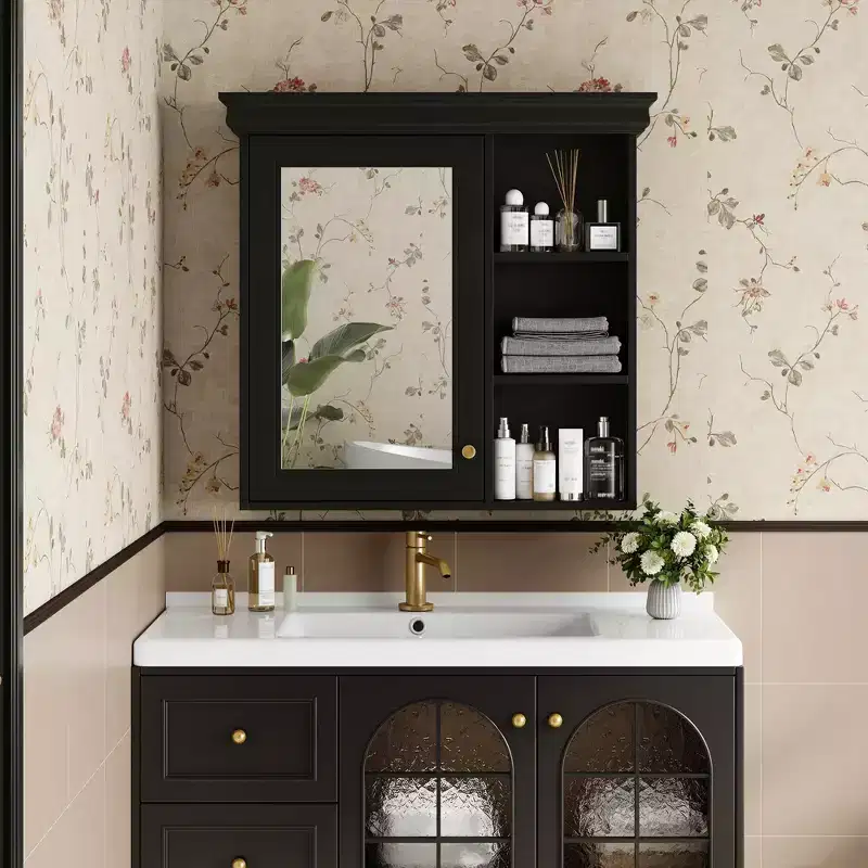 Modern Wall Mounted Bathroom Cabinet with Mirror & Storage Shelves,Medicine Cabinet Mirror Cabinet for Bathroom