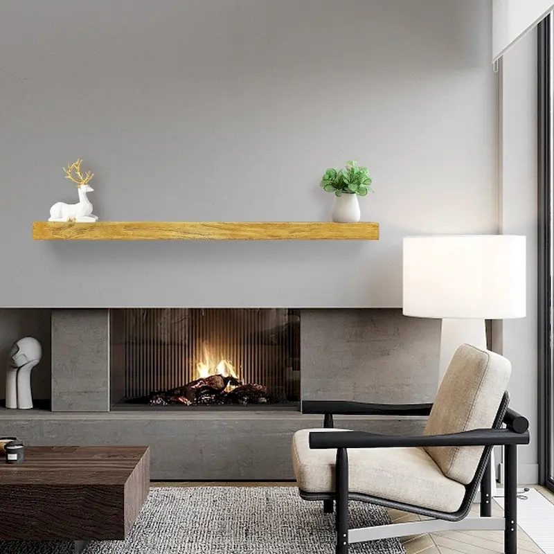 60-Inch Fireplace Mantel Shelf, Wall Mounted Floating Shelf