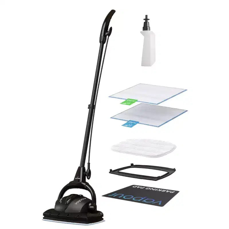 Euroflex Vapour Steam Mop with Ultra Dry Steam 9-Piece Floor Cleaning System (M2R)