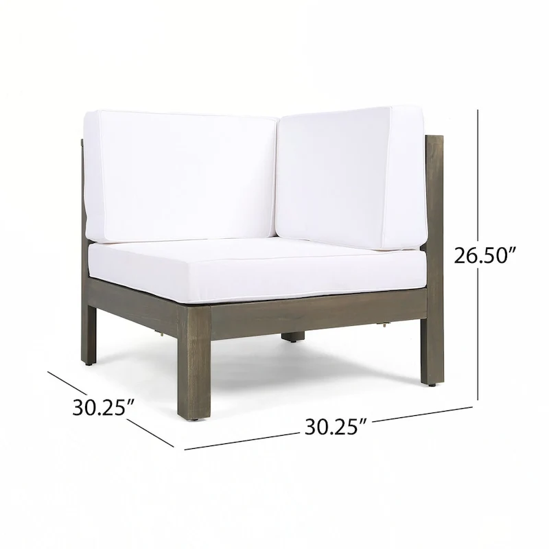 outdoor CORNER CHAIR, WHITE