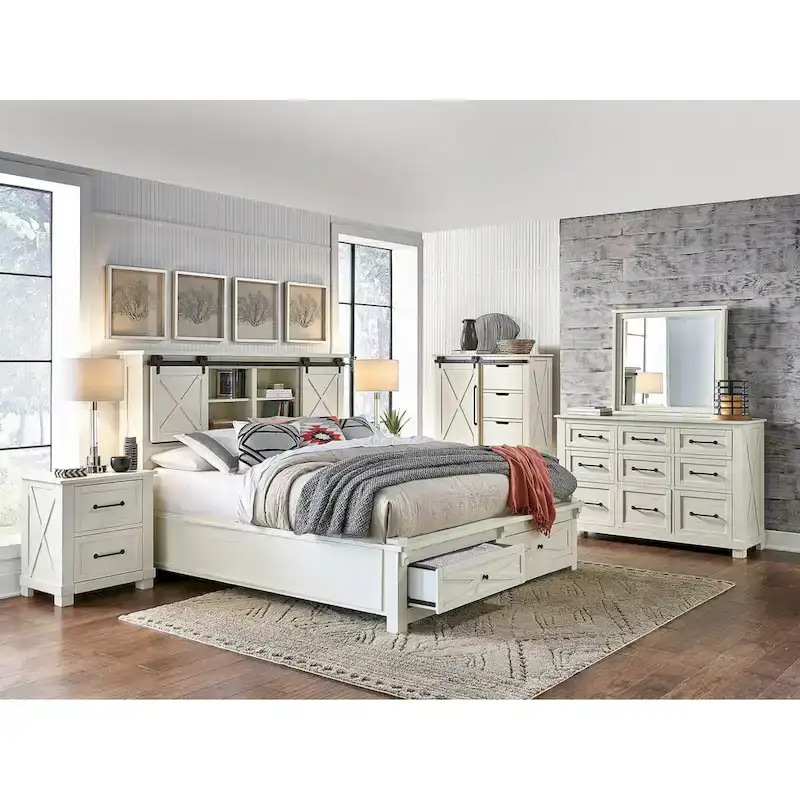 Simply Solid Shanna Solid Wood 5-piece Storage Bedroom Collection
