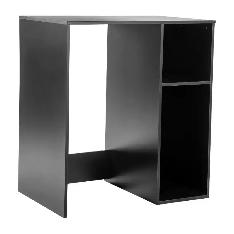 Flash Furniture Lotus Mini Fridge Bookshelf Storage Station Organizer with Cubbies