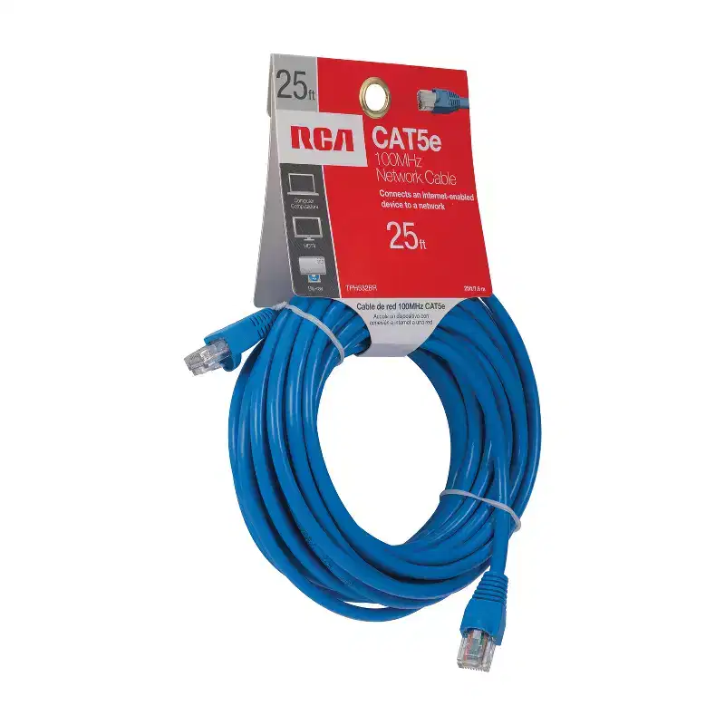 RCA CAT-5E 100-MHz Network Cable, Blue