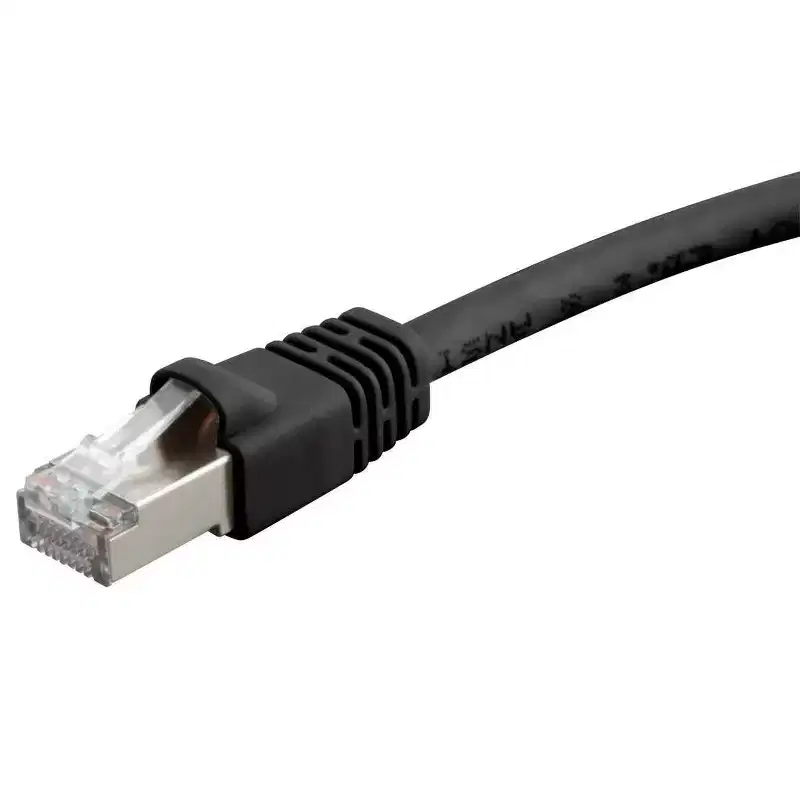 Monoprice Cat6A Ethernet Patch Cable - 30 Feet - Black | Network Internet Cord - RJ45, 550Mhz, STP, Pure Bare Copper Wire, 10G, 26AWG