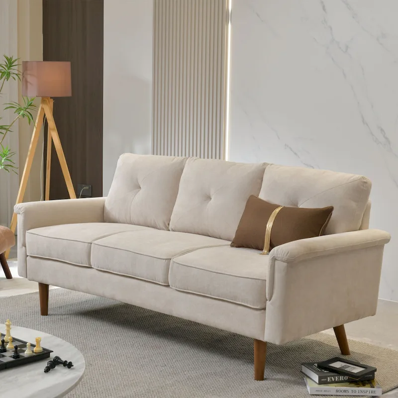 OVIOS Rive Design Cushion Wood Leg Indoor Sofa