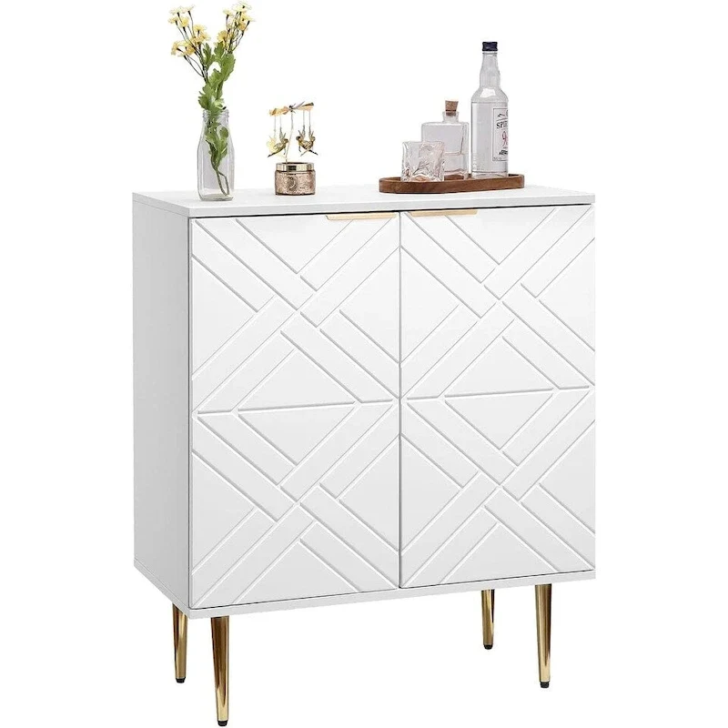 Sideboard Storage Modern Accent Cabinet with 2 Doors, Sideboard Buffet Cabinet for Kitchen