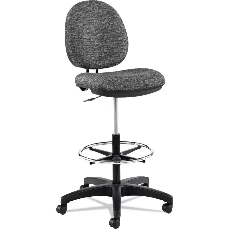 Swivel Task Stool �C Molded Plastic, Adjustable Footring, Casters