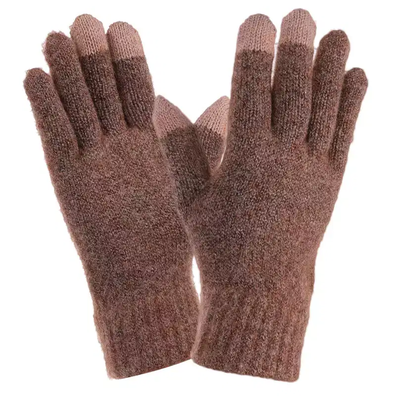 Unique Bargains Touchscreen Winter Anti-Slip Common Size Warm Hiking Gloves 8.7 x 3.5 1 Pair