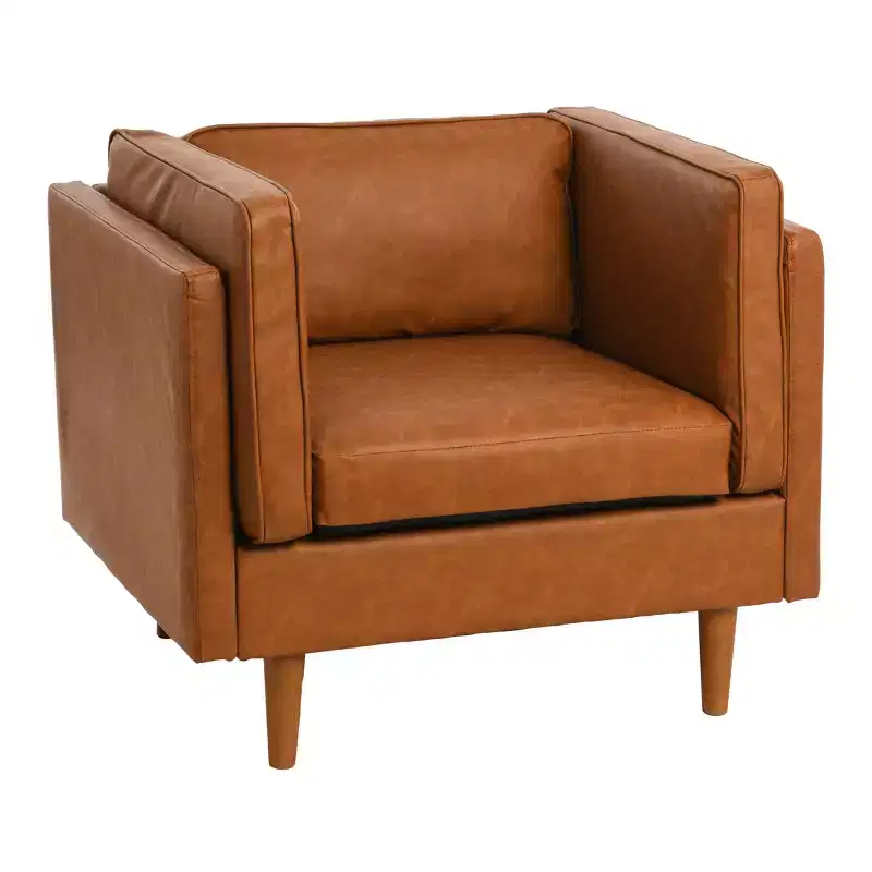Storied Home Atley Arm Chair Brown