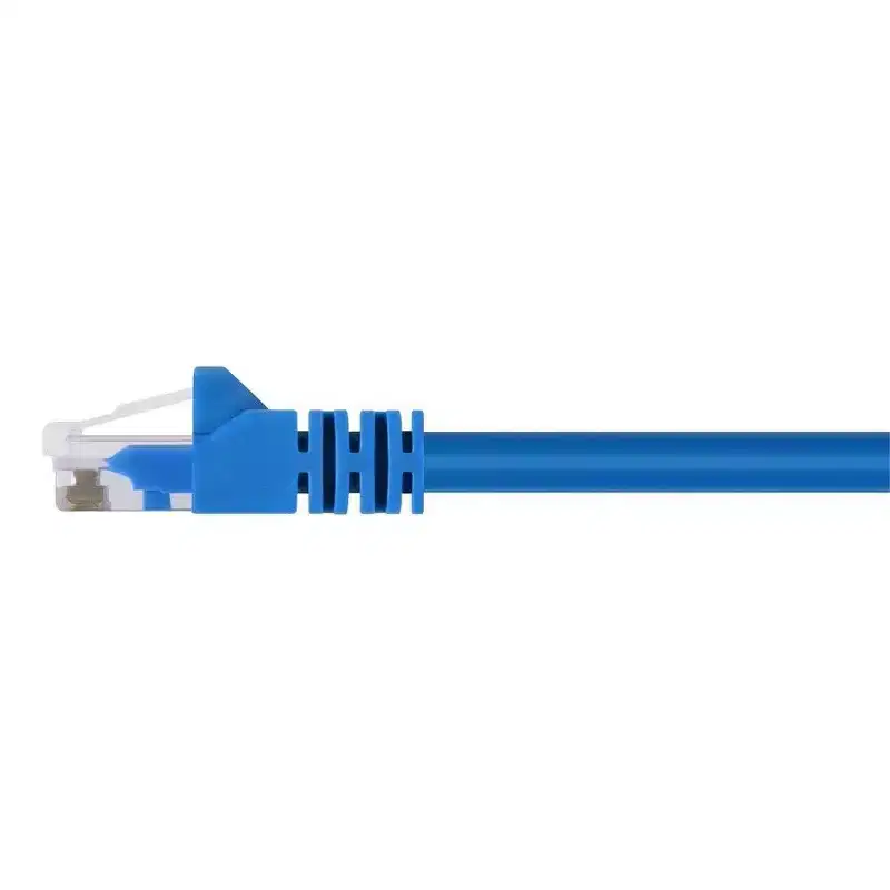 Monoprice Cat6 Ethernet Patch Cable - 75 Feet - Blue | Network Internet Cord - RJ45, Stranded, 550Mhz, UTP, Pure Bare Copper Wire, 24AWG