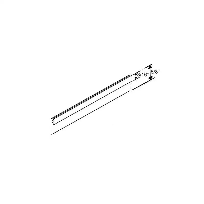 Brixwell Weatherstrip Vinyl Material 3/16 Channel Width 5/8 Channel Height Spline Type Window Door Seal Component Black Finish