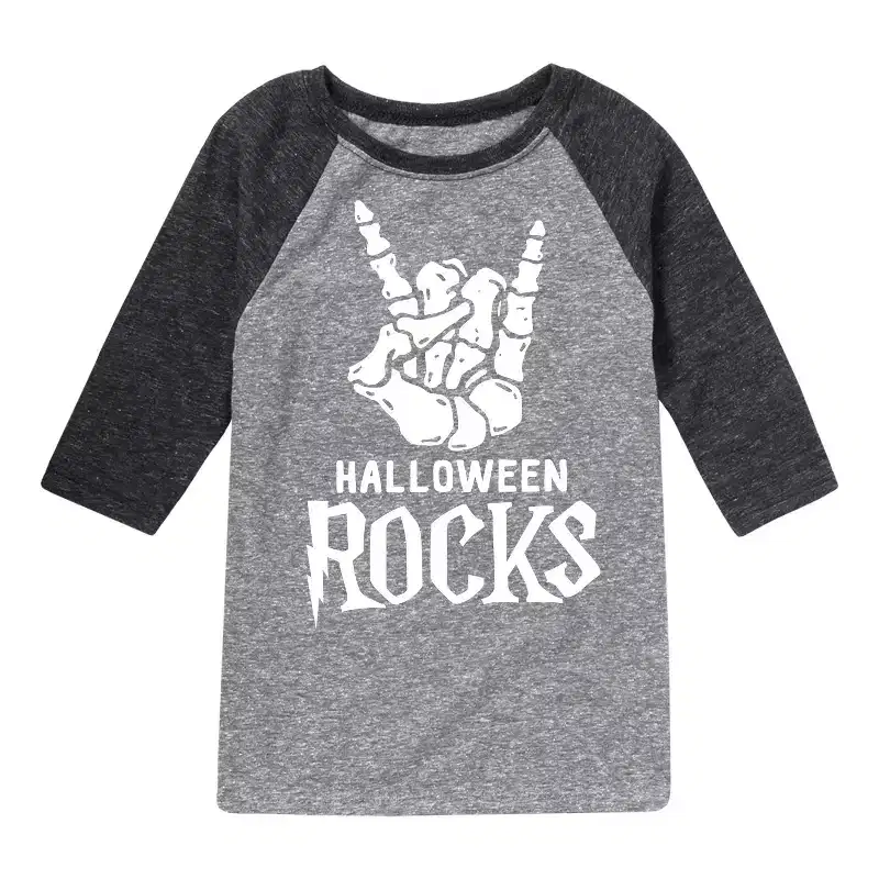 Boys' - Instant Message - Halloween Rocks Raglan Graphic T-Shirt