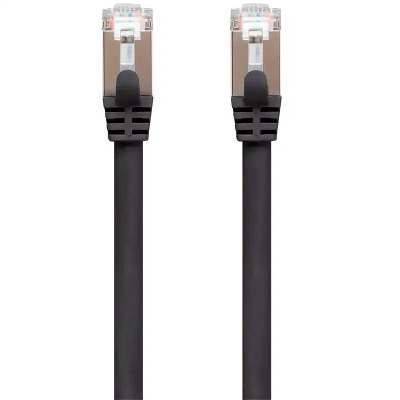 Monoprice Cat7 Ethernet Network Patch Cable - 100 feet - Black | 26AWG, Shielded, (S/FTP) - Entegrade Series