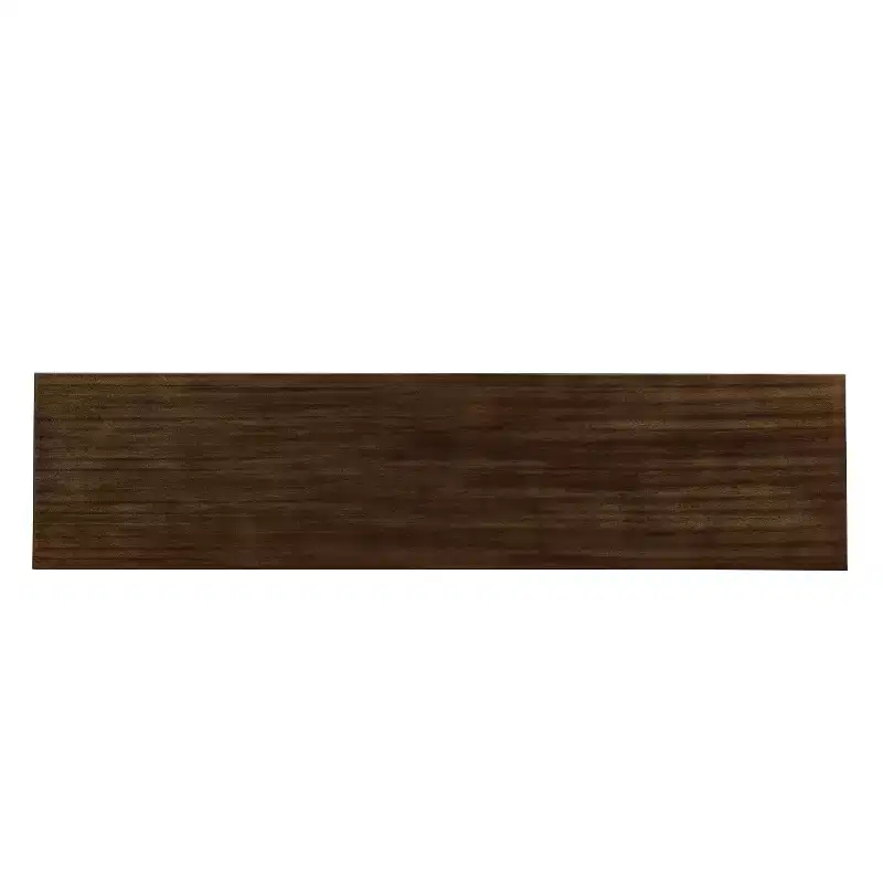 HomeRoots 66 Brown Wood Carved Geometric Accent Cabinet With Four Doors
