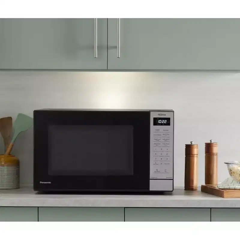 Refurbished: Panasonic NN-SN68QB 1.2 cu. ft. 1250W Inverter Microwave, Black  Manufacturer Refurbished