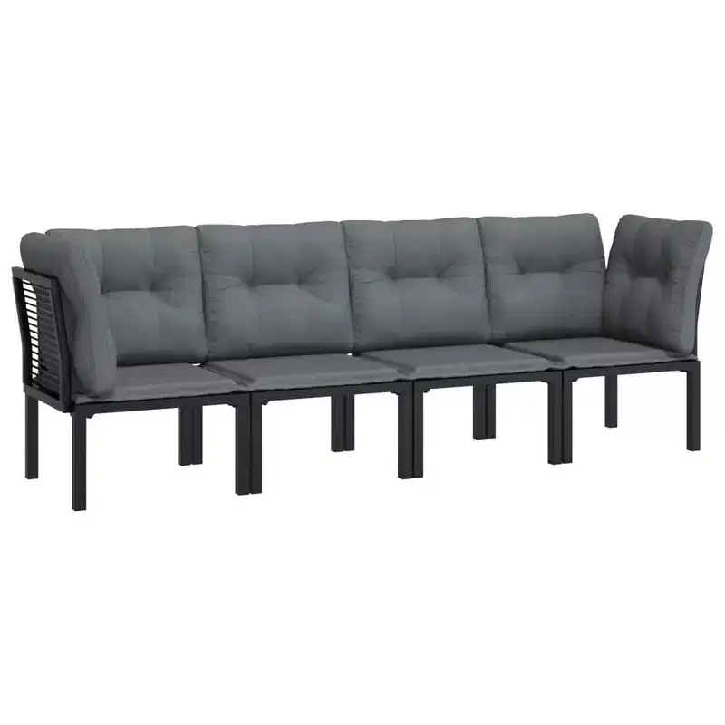 vidaXL Coffee Table Steel Outdoor Garden Terrace Furniture Modern Patio