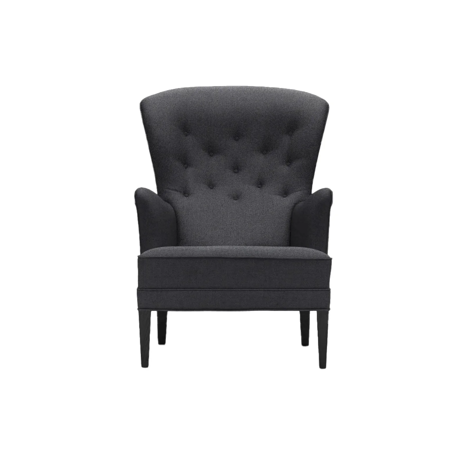 Cushioned Solid Oak Armchair