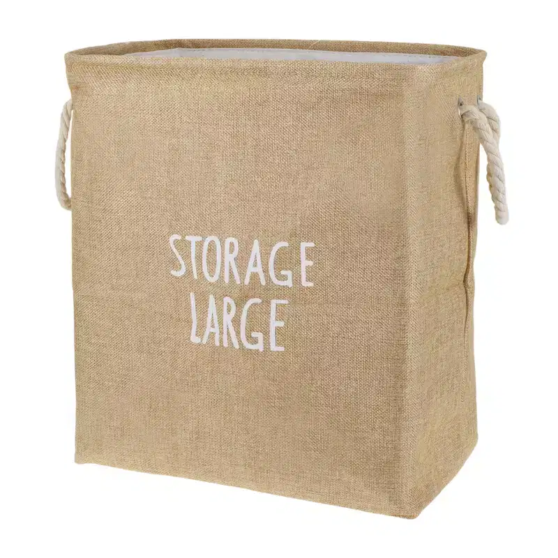 Unique Bargains Storage Box Laundry Basket with Handles
