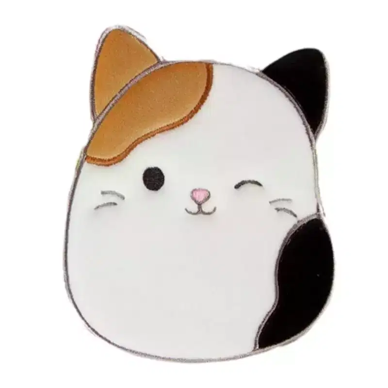 Squishmallows Cameron the Cat 9 Inch Tie-Dye Zippered Plush Pencil Storage Pouch