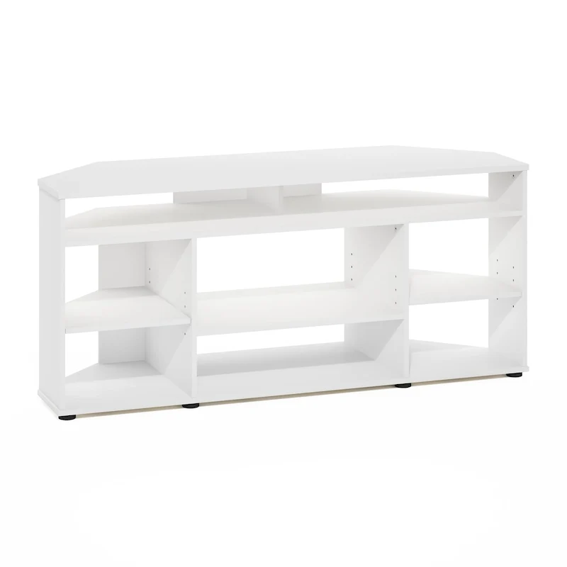 Furinno Jensen Corner TV Stand TV up to 55 Inches, Espresso