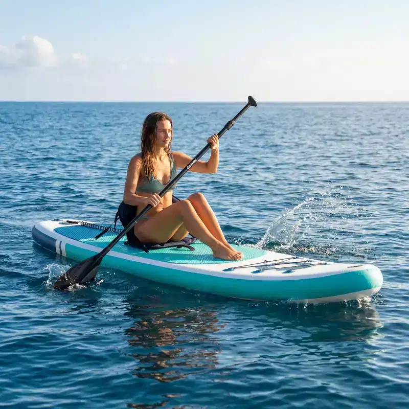 Inflatable Stand Up Paddle Board with Premium SUP Paddleboard Accessories,2-in-1 Paddle,Non-Slip Comfort Deck for Adults & Youth of All Skill Levels