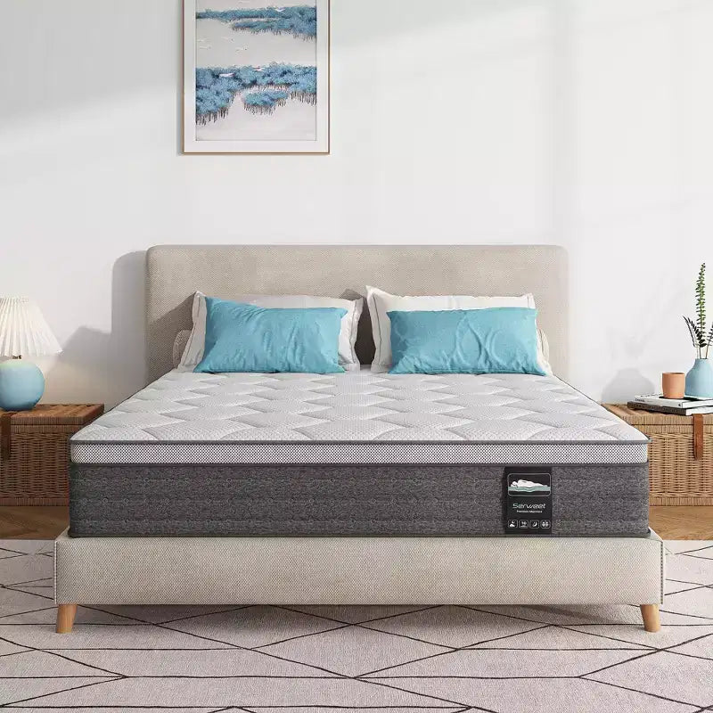 12 Inch 5-Zone Fiberglass-Free Mattress - Compatible with Platform Bed, Box Spring, or Slat Base