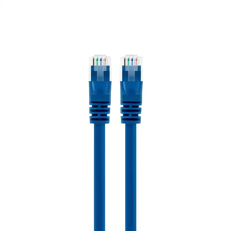 GEARit Cat5e Ethernet Patch Cable - Snagless RJ45, Stranded, 350Mhz, UTP, Pure Bare Copper Wire, 24AWG - Blue - 1ft