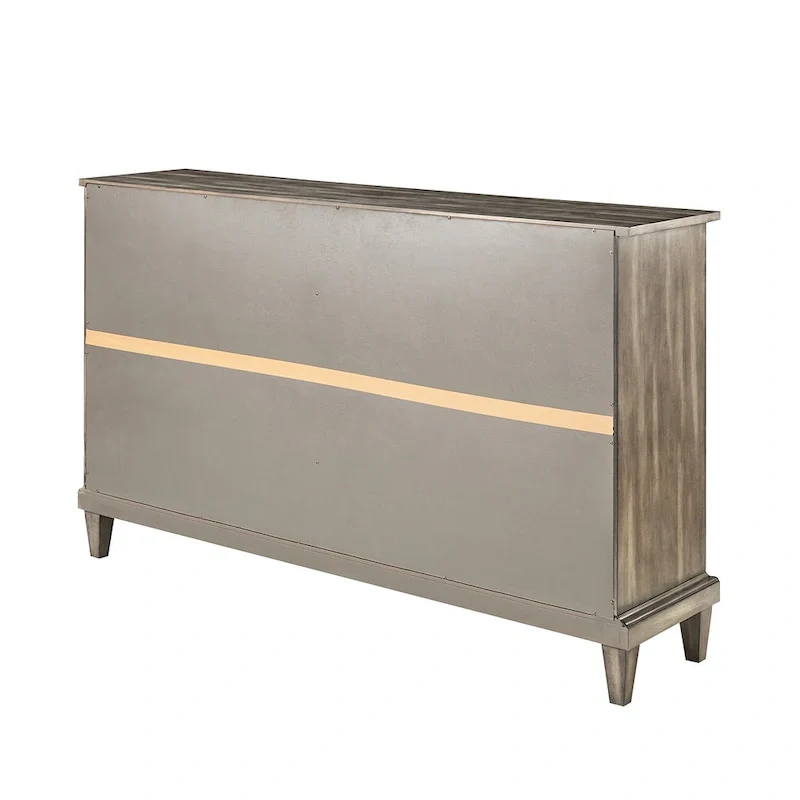 Traditional Distressed Storage Sideboard with Adjustable Shelves