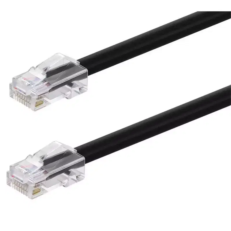 Monoprice Cat6A Patch Cable - 0.5 Feet - Black | 26AWG, 10G, Bare Copper Conductor, Gold Plated Copper Connector, RJ45, Non-Booted Ethernet Cable