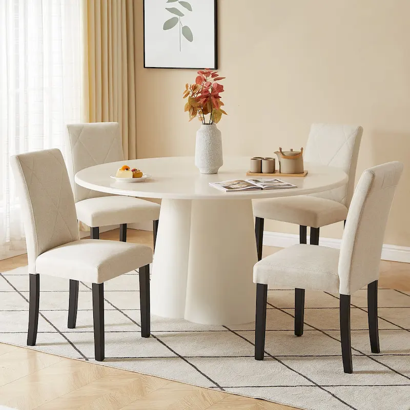 Javlergo Dining Chairs Set of 2/4/6, Upholstered Kitchen Chairs Dining Room Side Chair with Padded Seat Back