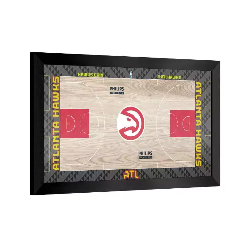 NBA Team Court Framed Plaque
