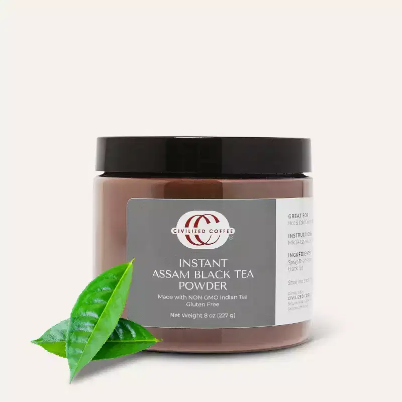 Civilized Coffee Instant Black Tea Powder Assam (8 oz)