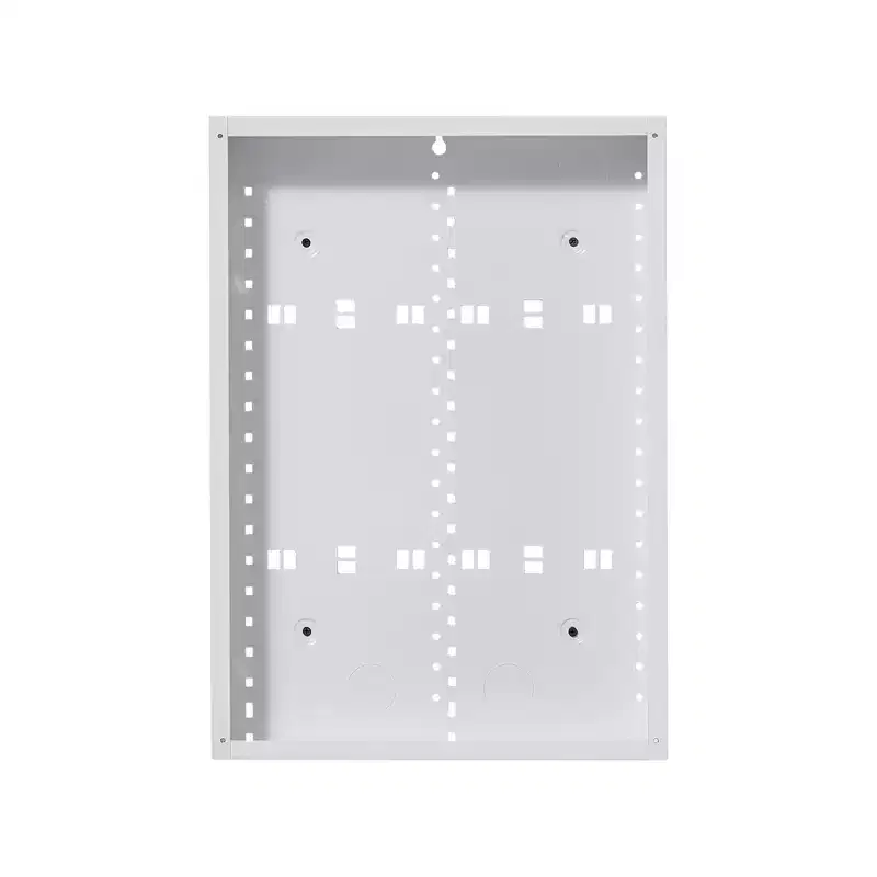 VEVOR Structured Media Enclosure, 20-Inch, Recessed in-Wall Media Box with Cover, Wall-Mount Cable Management Box Kit, Cold-Rolled Steel, White
