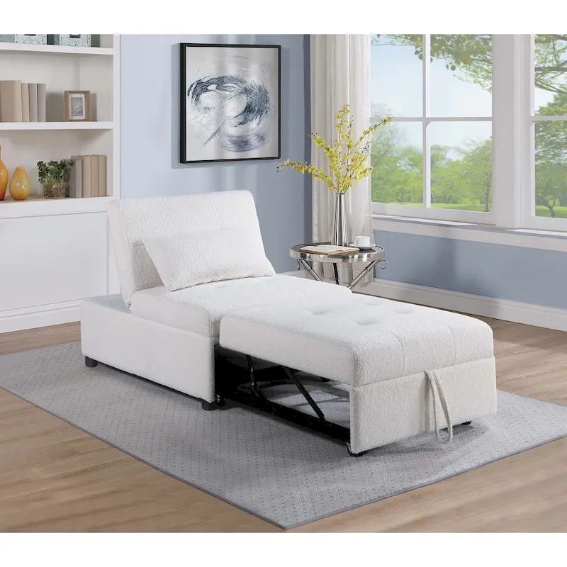 Poundex Convertible Sofa
