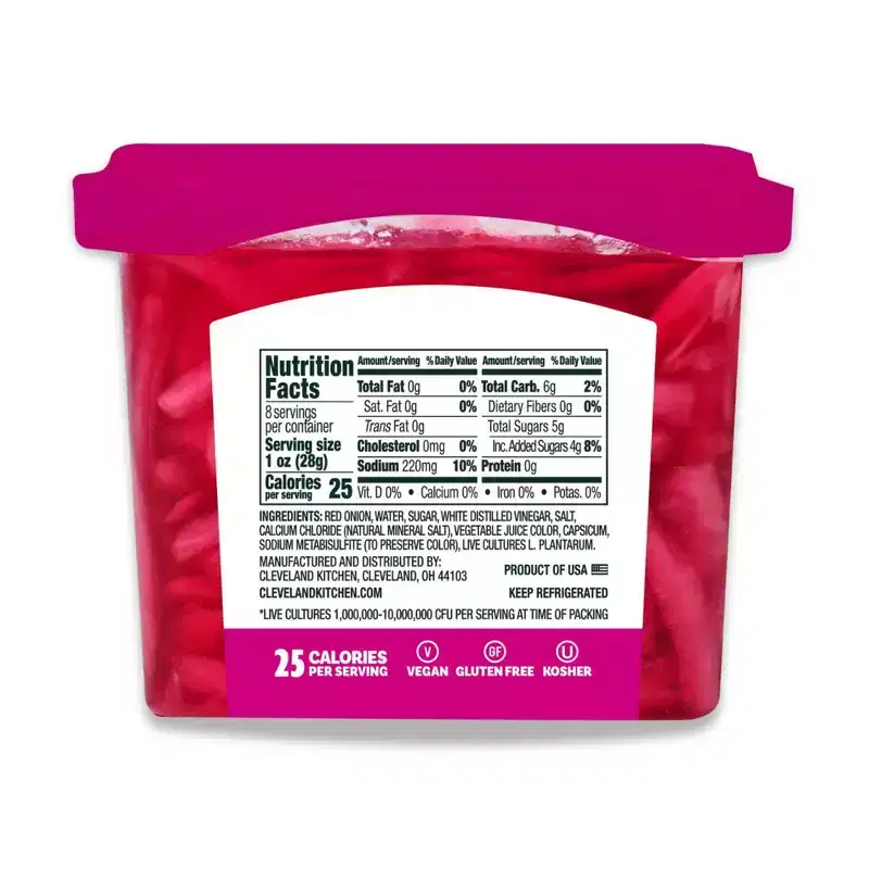 Cleveland Kitchen Pickled Red Onions - 16 fl oz
