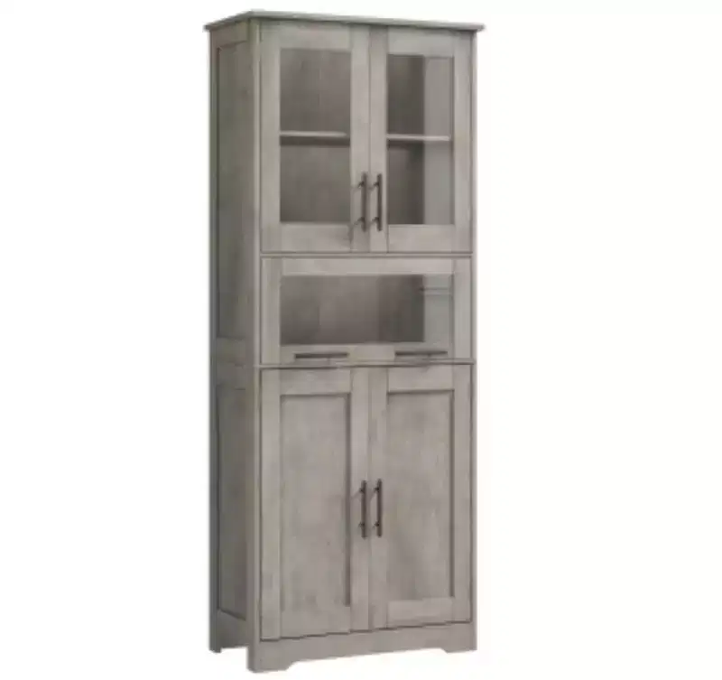 Classic Tall Cabinet (MDF & PB Material), Double Row Design,