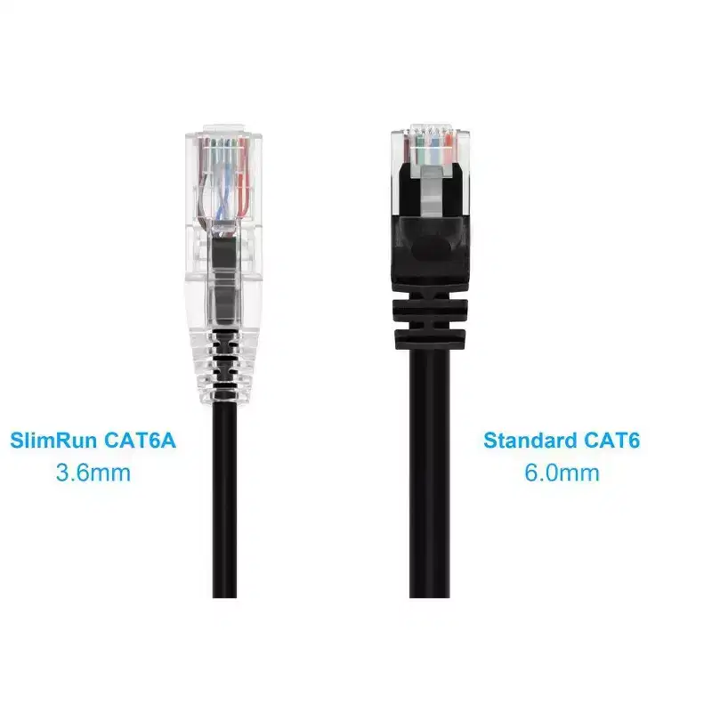 Monoprice Cat6 Ethernet Patch Cable - 7 Feet - Black | Network Internet Cord - Snagless RJ45 Stranded 550MHz UTP CMR Riser Rated Pure Bare Copper Wire