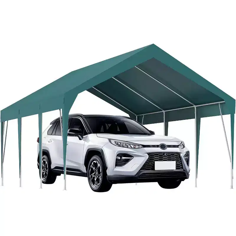 Acekool 10x20FT Heavy Duty Carport Canopy, Waterproof UV Resistant Portable Shelter for Car, Vehicle, Outdoor Storage, Yellow