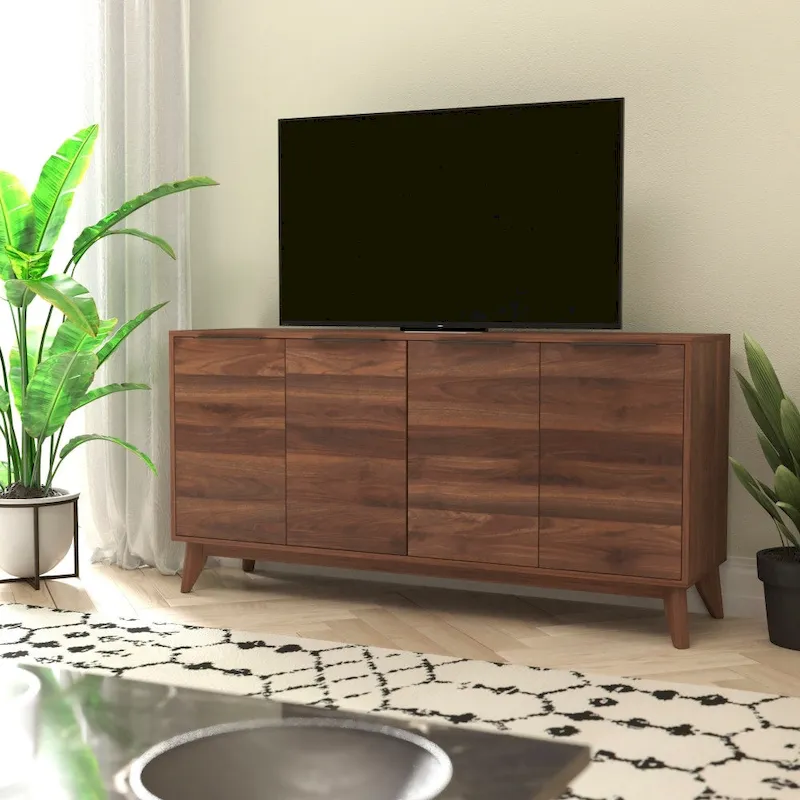 60 Buffet Cabinet with 4 Soft Close Doors and Adjustable Shelves - 15.75D x 59.25W x 29.75H