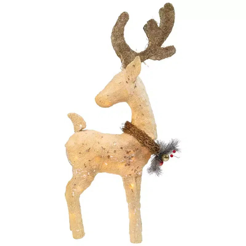 Northlight Lighted Reindeer Outdoor Christmas Decoration - 37.5 - Clear Lights