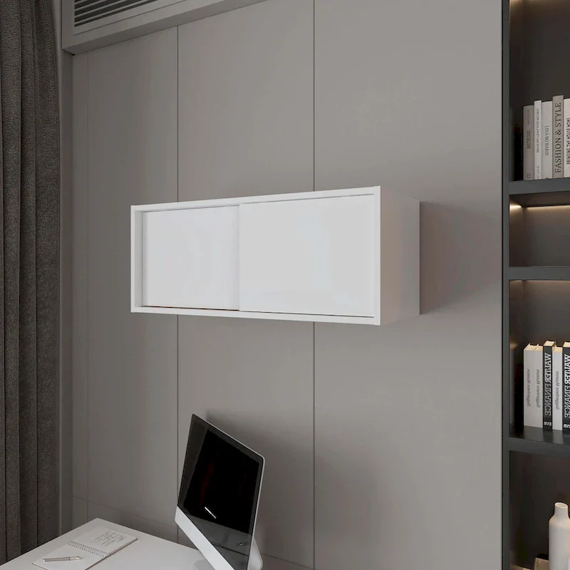 Floating Cabinet with Sliding Door