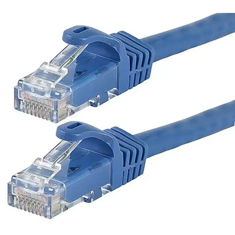 Monoprice Cat6 Ethernet Patch Cable - 14 Feet - Blue | Network Internet Cord - RJ45, Stranded, 550Mhz, UTP, Pure Bare Copper Wire, 24AWG - Flexboot