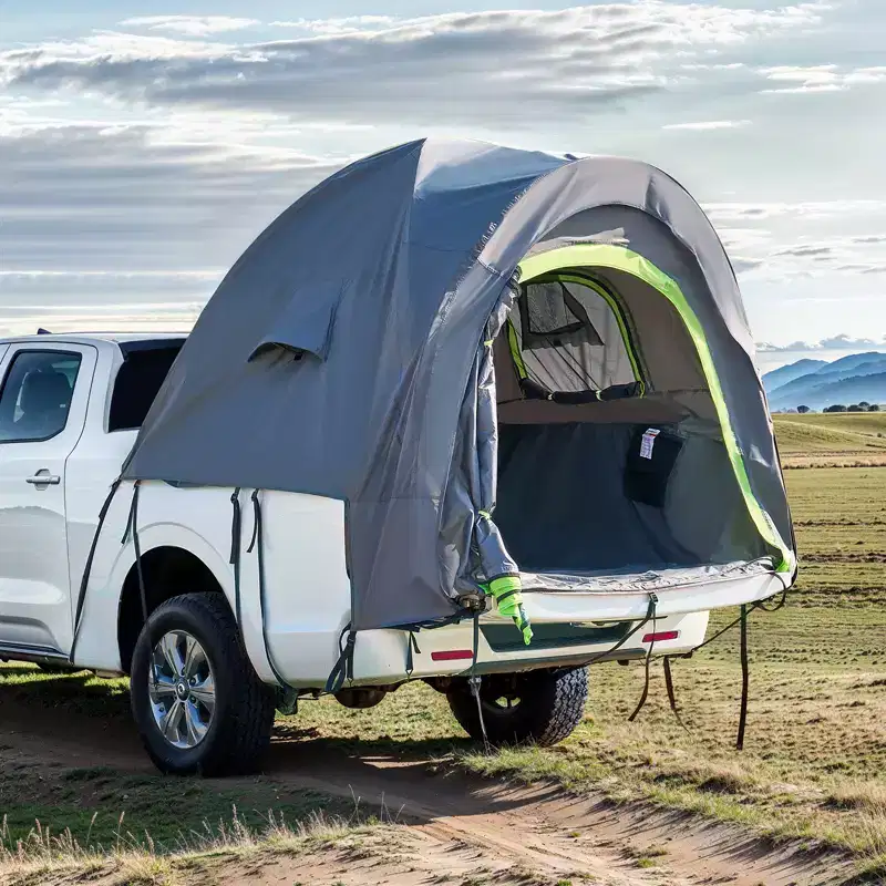 VEVOR Pickup Truck Tent, Fit 5.0-5.2 ft Truck Tents for Camping, Waterproof PU2000mm 2-3 Person Sleeping Truck Bed Tent, Grey