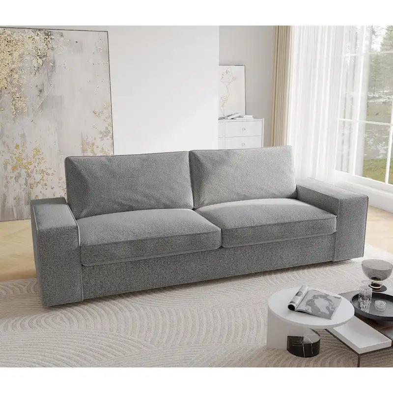 80" Modern 3-Seater Sofa with Wide Armrests, 440 lb Capacity