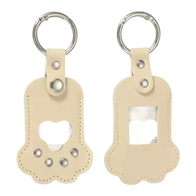 Unique Bargains Leather Paw Print Design Memorial Gift Pet Memorial Products Pet Furniture Accessories 2 Pcs