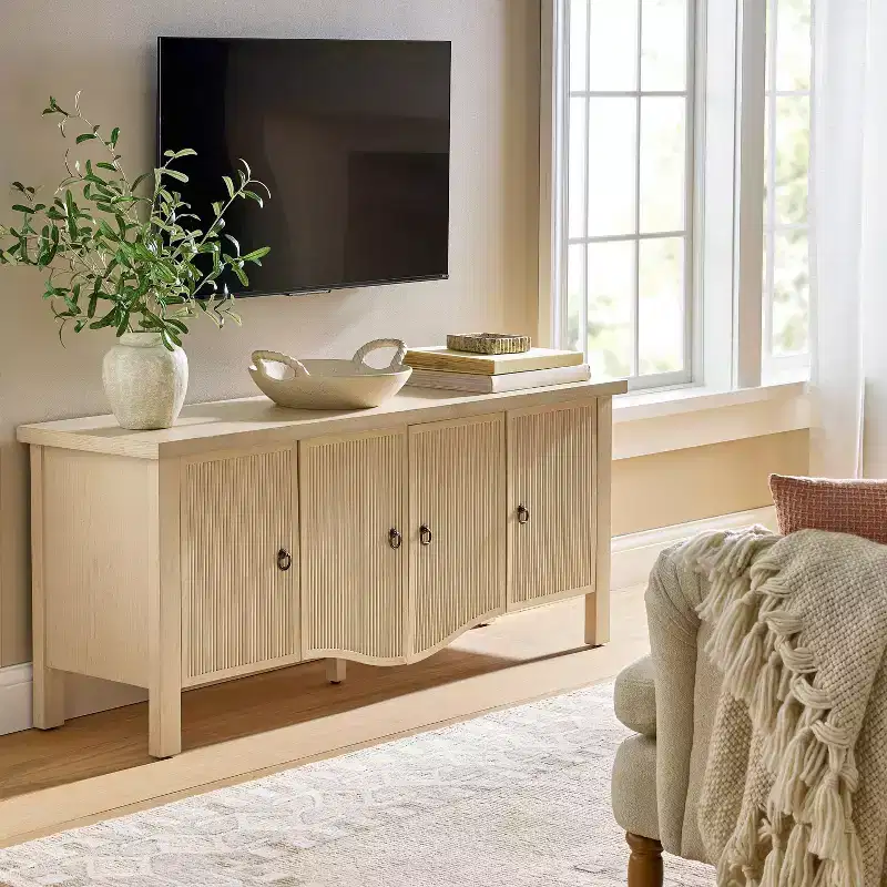 Elder Media Stand Natural - Threshold™ designed with Studio McGee